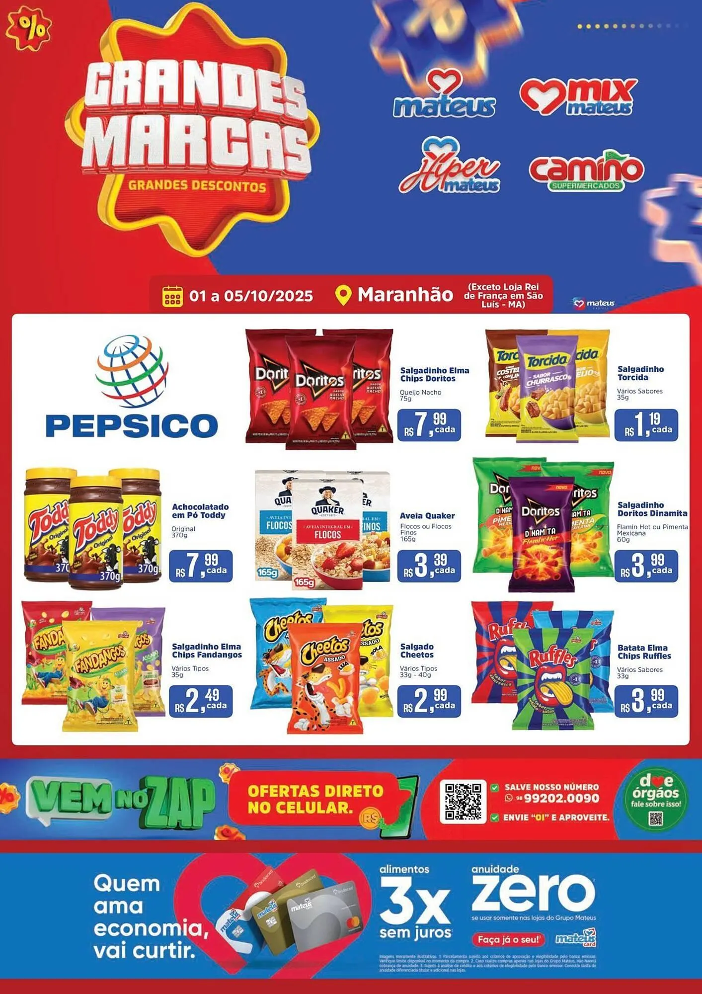Encarte de Catálogo Supermercados Mateus 1 de outubro até 5 de outubro 2025 - Pagina 1