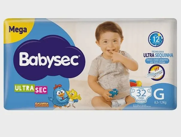Fralda Babysec Ultra Mega G – 32 unidades