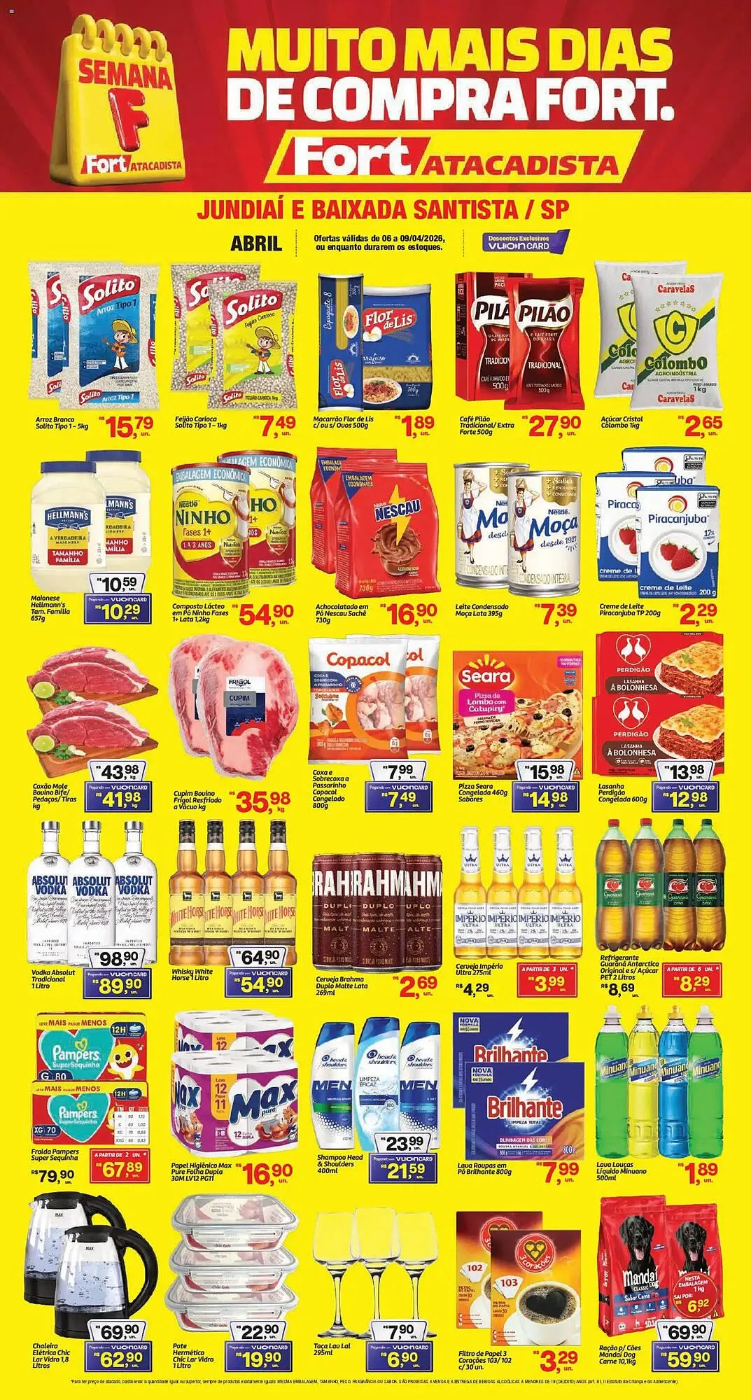 Encarte de Tabloide Fort Atacadista 6 de abril até 9 de abril 2026 - Pagina 1