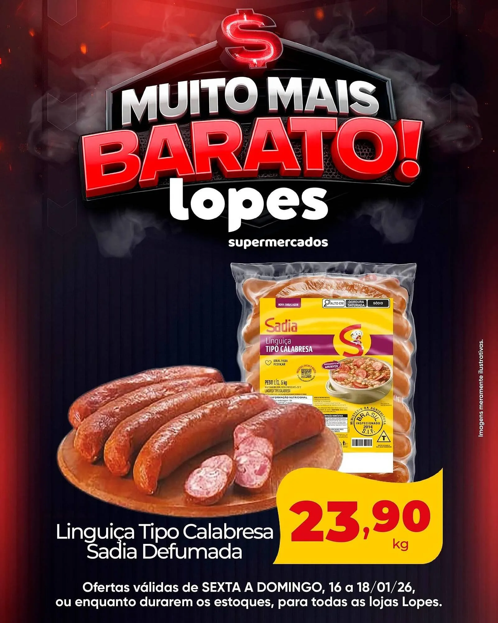 Encarte de Folheto Lopes Supermercados 17 de janeiro até 18 de janeiro 2026 - Pagina 1