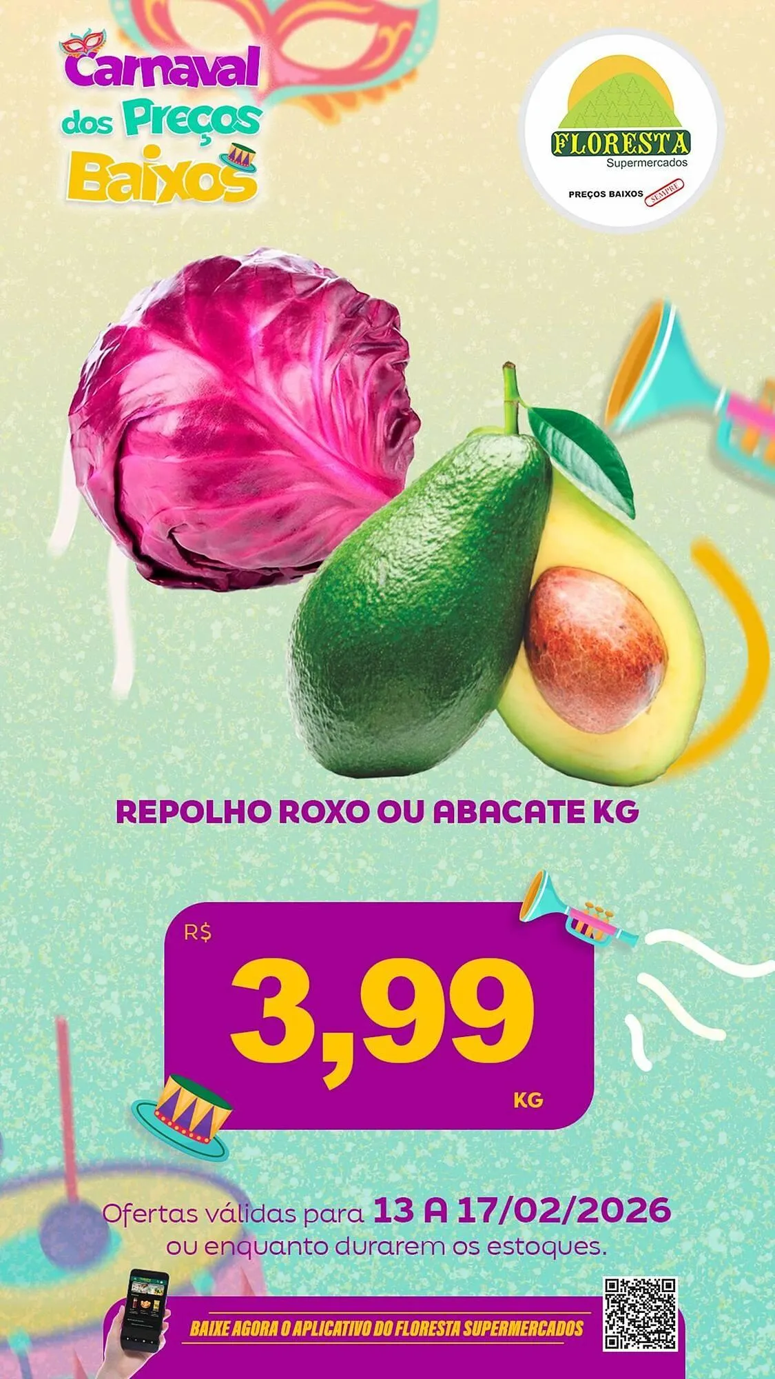 Encarte de Catálogo Floresta Supermercados 13 de fevereiro até 17 de fevereiro 2026 - Pagina 72