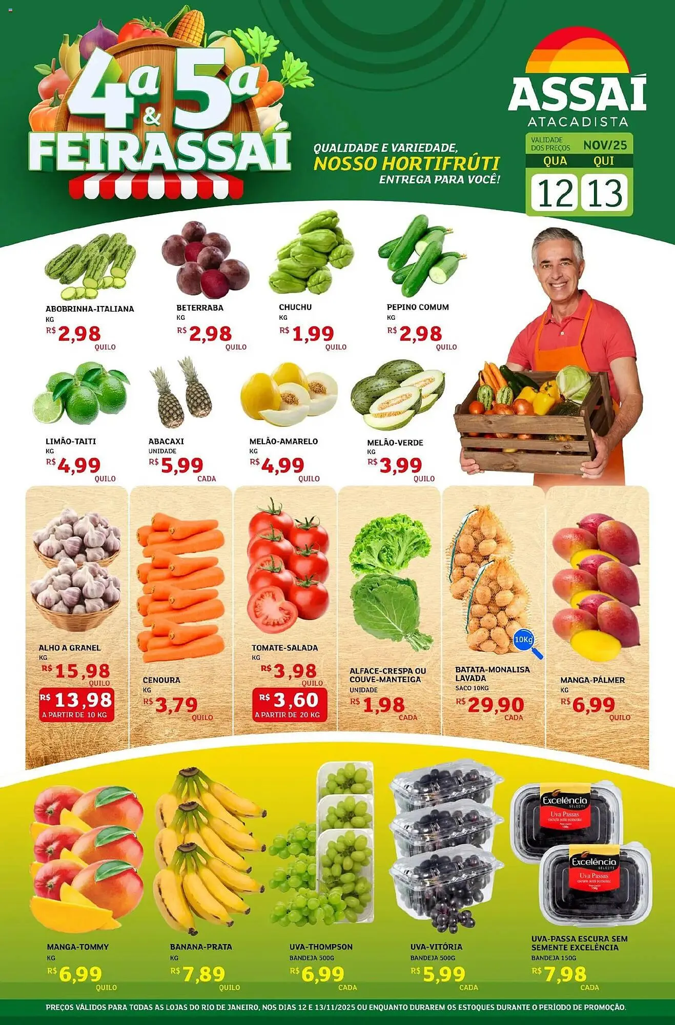 Encarte de Encarte Assaí Atacadista 12 de novembro até 13 de novembro 2025 - Pagina 1