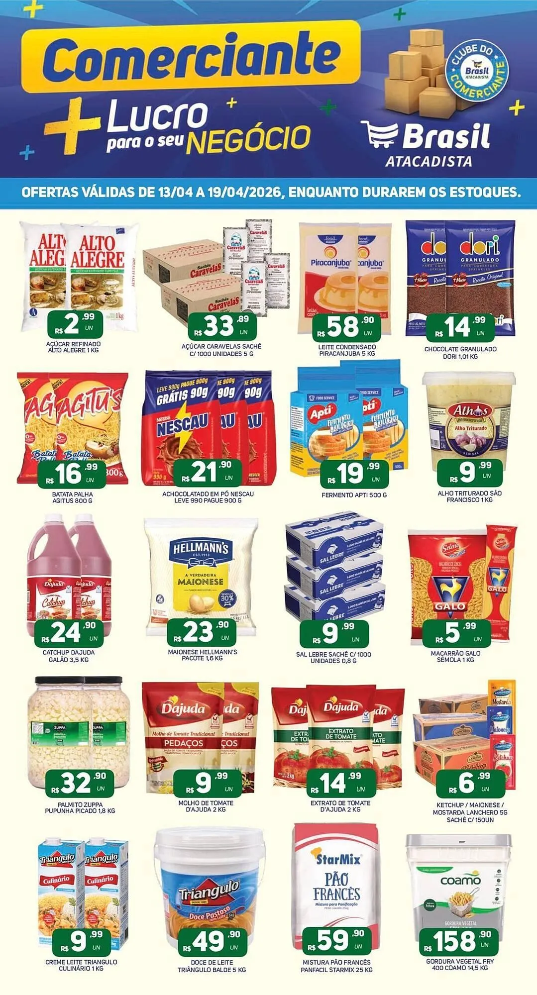 Encarte de Catálogo Brasil Atacadista 13 de abril até 19 de abril 2026 - Pagina 1