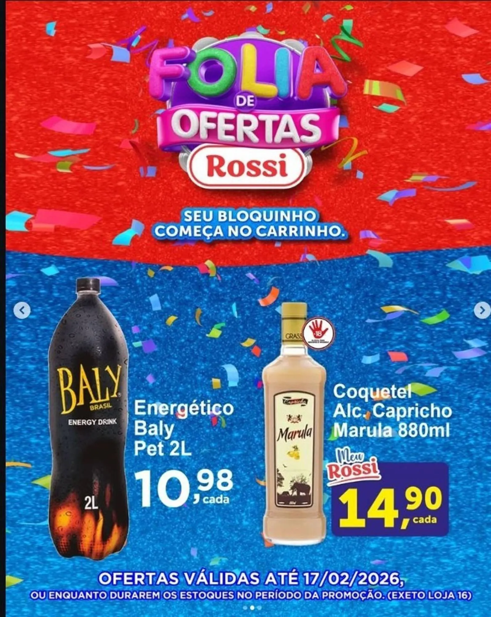 Encarte de Folheto Rossi Supermercado 12 de fevereiro até 17 de fevereiro 2026 - Pagina 2