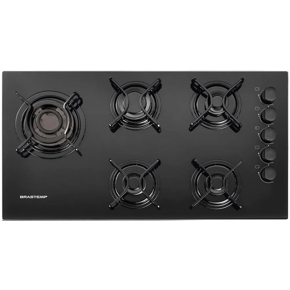 Cooktop Brastemp 5 Bocas com Quadrichama e Acendimento Super Automático Design Inteligente BDD85AE Bivolt