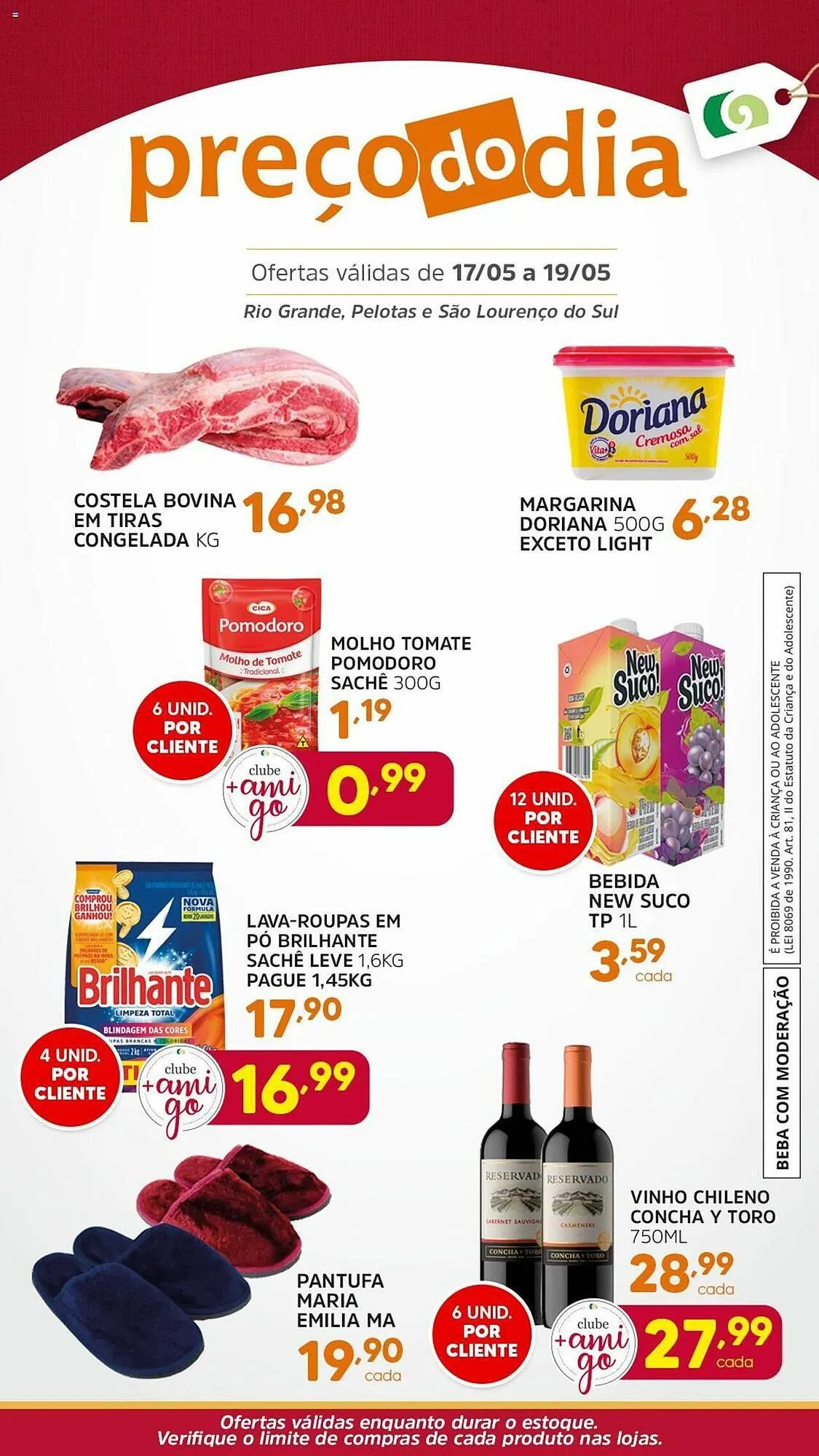 Encarte de Catálogo Supermercados Guanabara 17 de maio até 19 de maio 2024 - Pagina 1