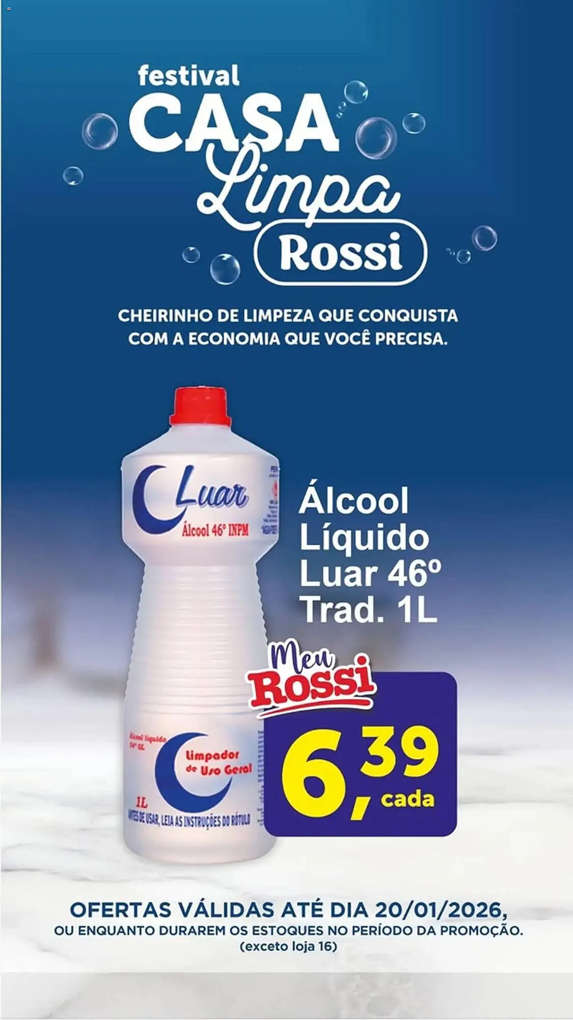 Encarte de Folheto Rossi Supermercado 15 de janeiro até 20 de janeiro 2026 - Pagina 1
