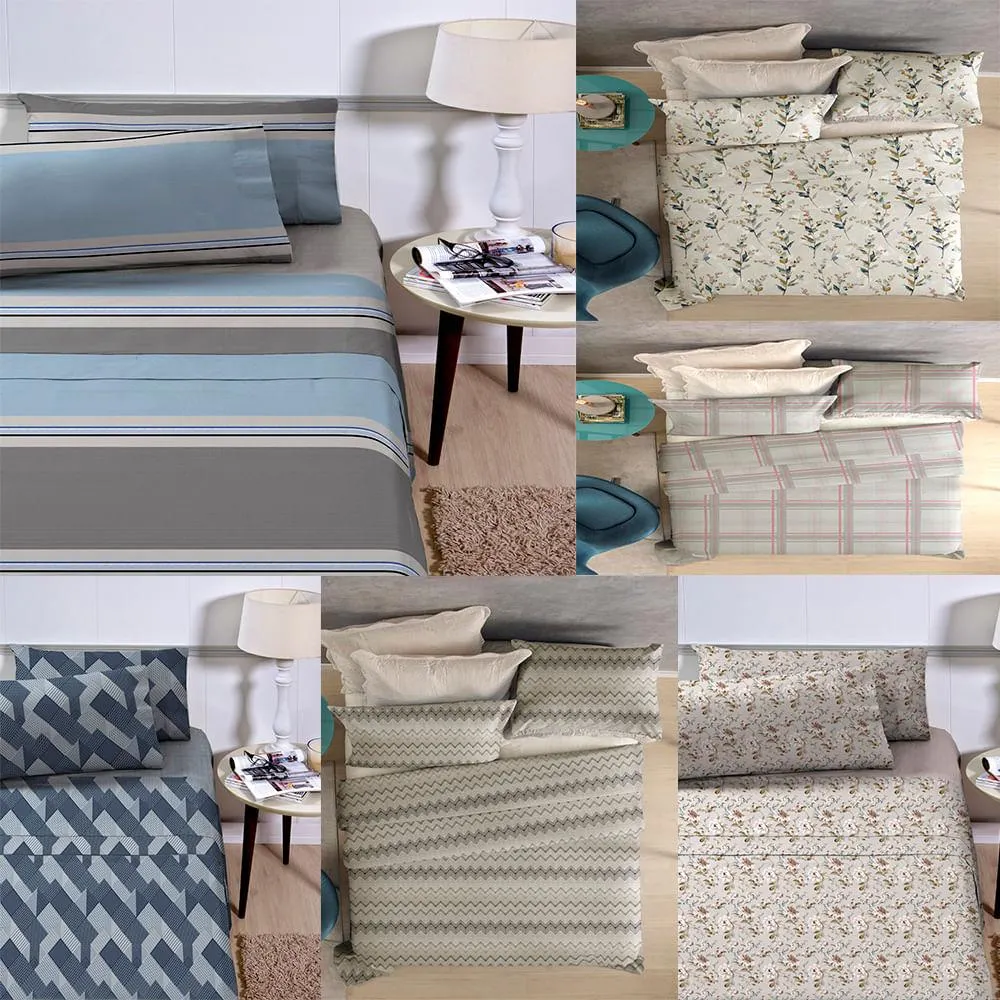 Jogo de Cama Casal Attuale Algodão 138x188cm Sortimento 4 70023800260479 / 70023800270495 - corttex