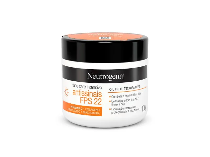 Creme Antissinais Neutrogena Face Care Intensive Dia FPS22 100g