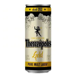 Cerveja Therezópolis Lager Gold Lata 350ml