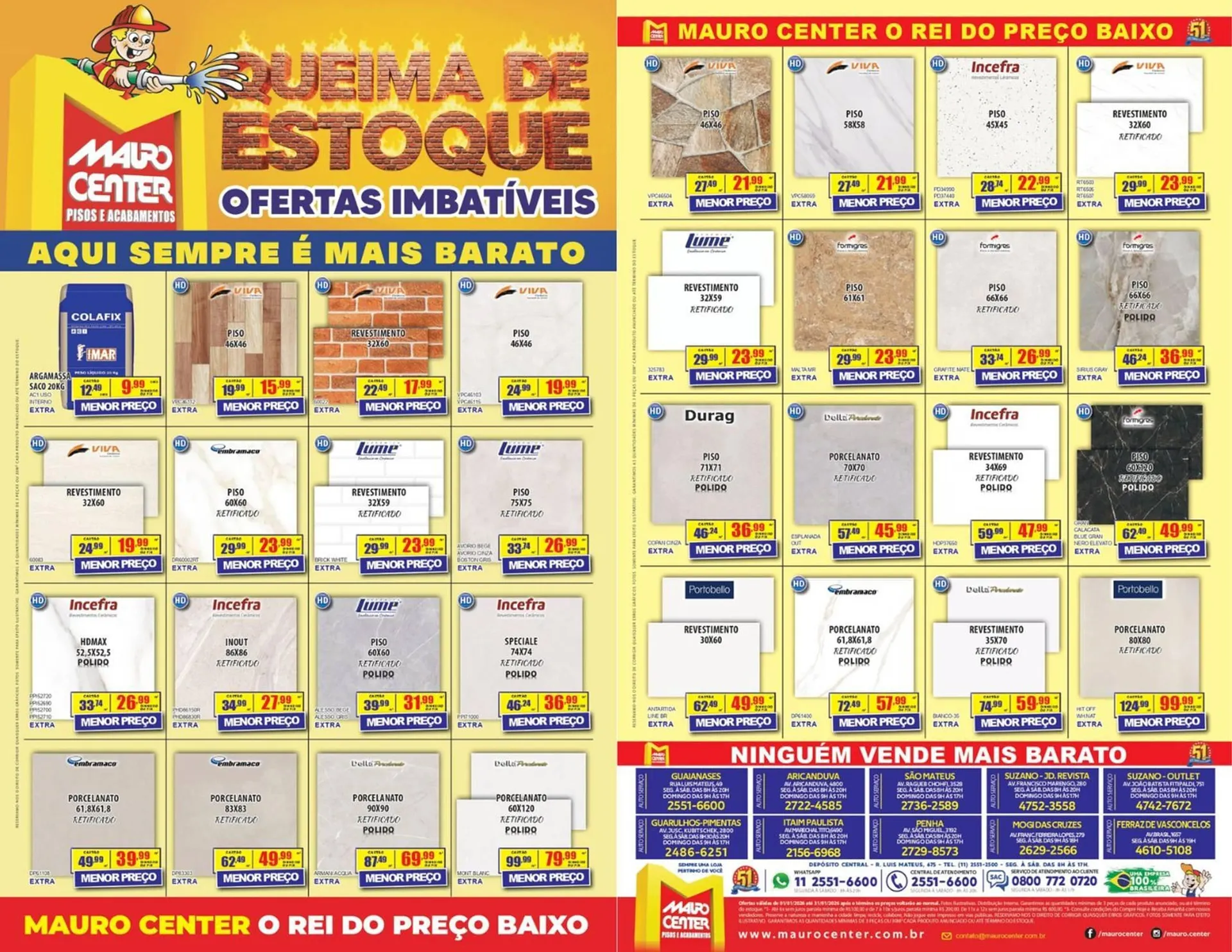 Encarte de Folheto Mauro Center 6 de janeiro até 31 de janeiro 2026 - Pagina 1