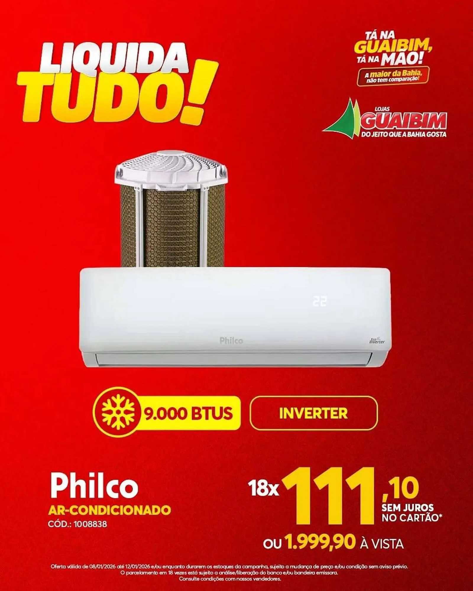 Encarte de Catálogo Lojas Guaibim 8 de janeiro até 12 de janeiro 2026 - Pagina 1