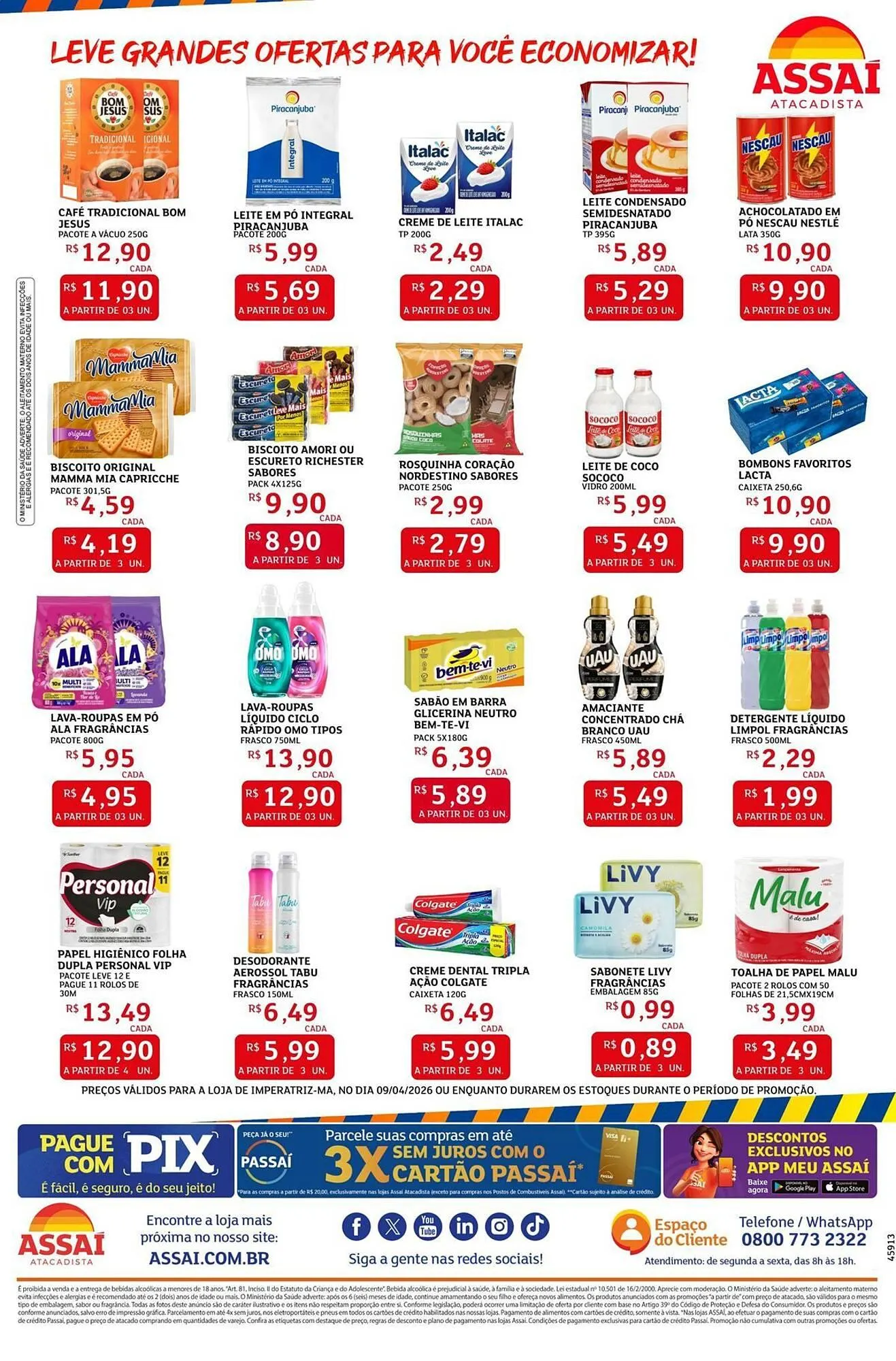 Encarte de Encarte Assaí Atacadista 9 de abril até 9 de abril 2026 - Pagina 2