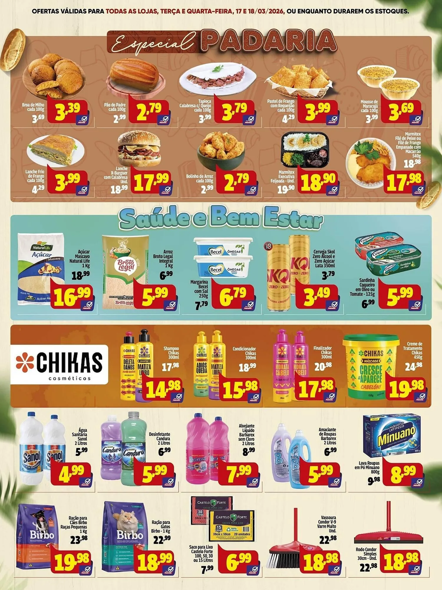 Encarte de Folheto Supermercado Paraná 16 de março até 18 de março 2026 - Pagina 3