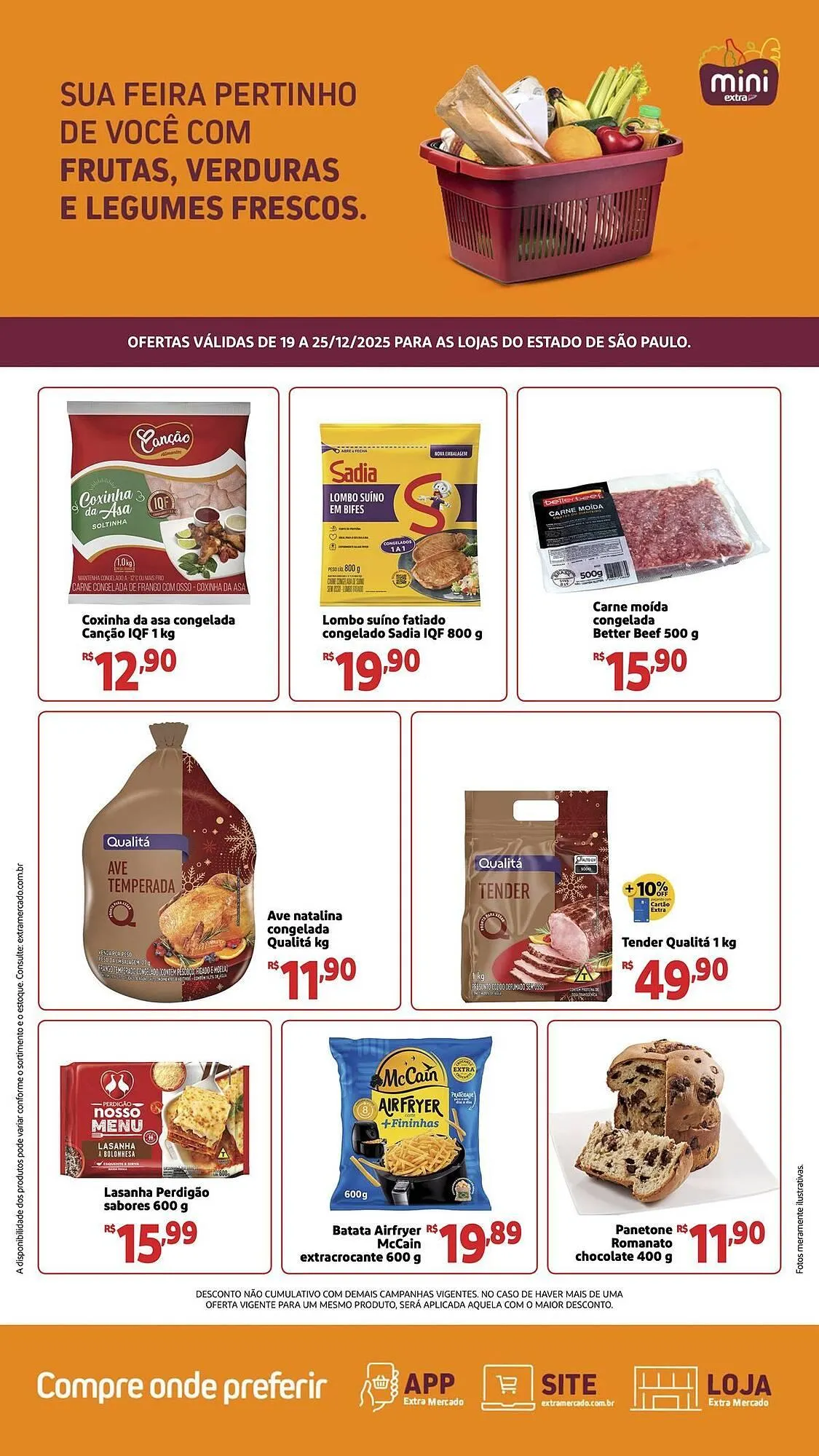Encarte de Folheto Mini Extra 19 de dezembro até 25 de dezembro 2025 - Pagina 1