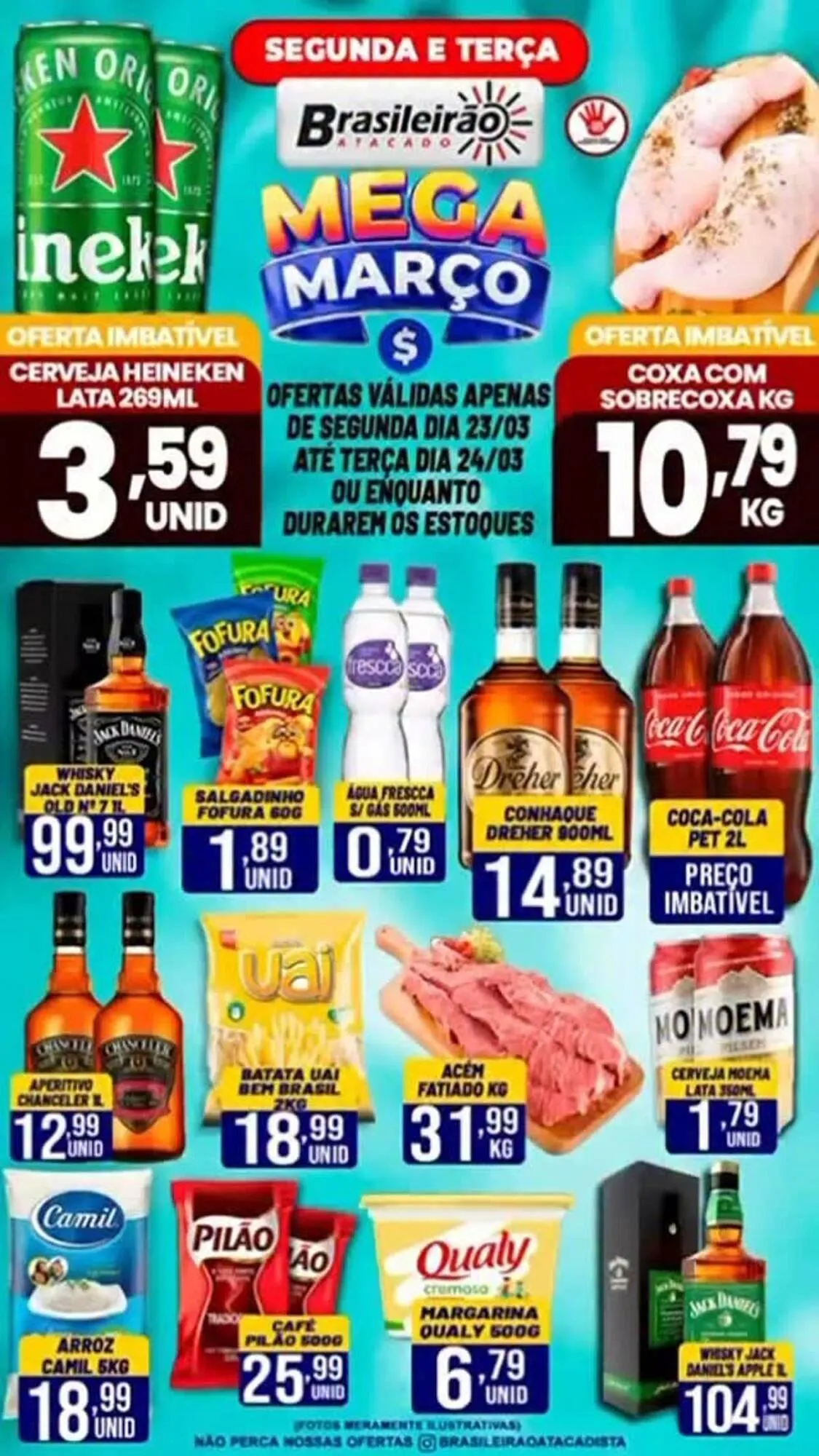 Encarte de Folheto Brasileirão Atacado 23 de março até 24 de março 2026 - Pagina 1