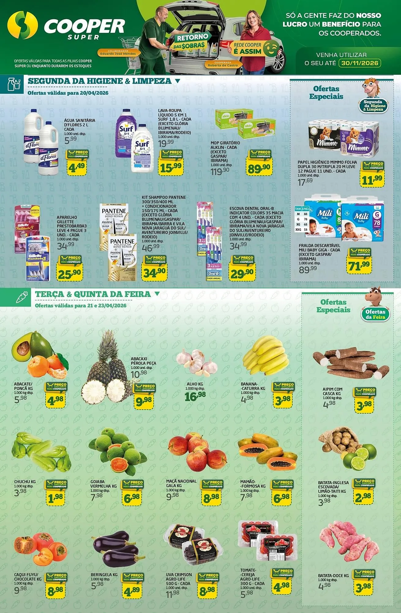 Encarte de Tabloide Cooper 20 de abril até 23 de abril 2026 - Pagina 1