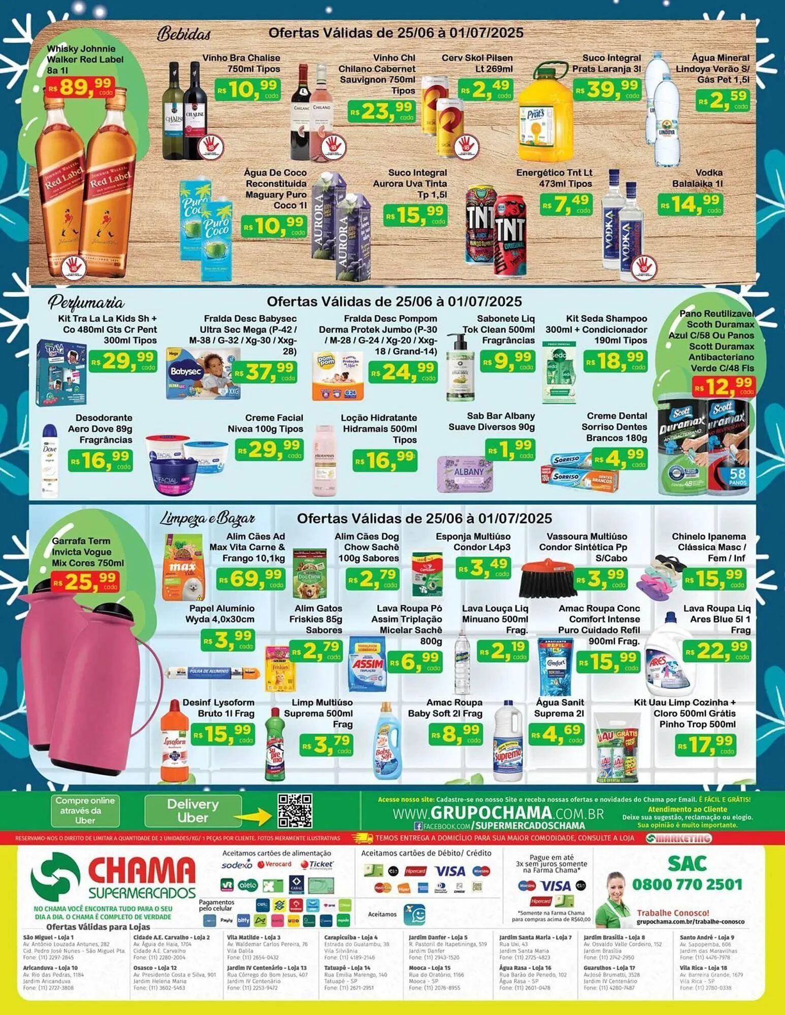 Encarte de Catálogo Chama Supermercados 25 de junho até 1 de julho 2025 - Pagina 2