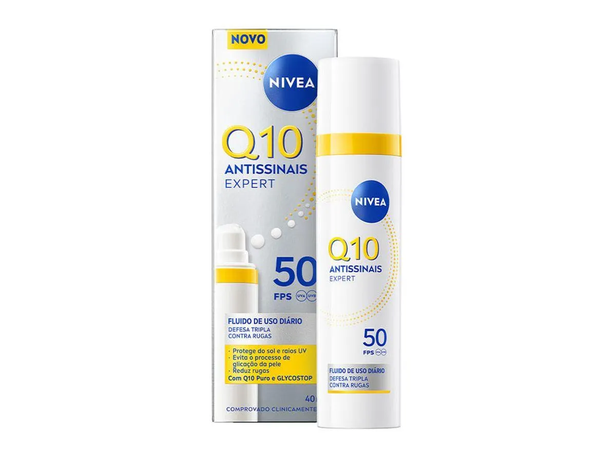 Fluido de Uso Diário Nivea Q10 Antissinais Expert FPS50 40ml