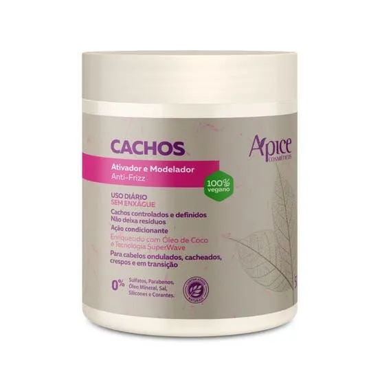 Ativador Cachos Apice Modelador Anti-Frizz 500g