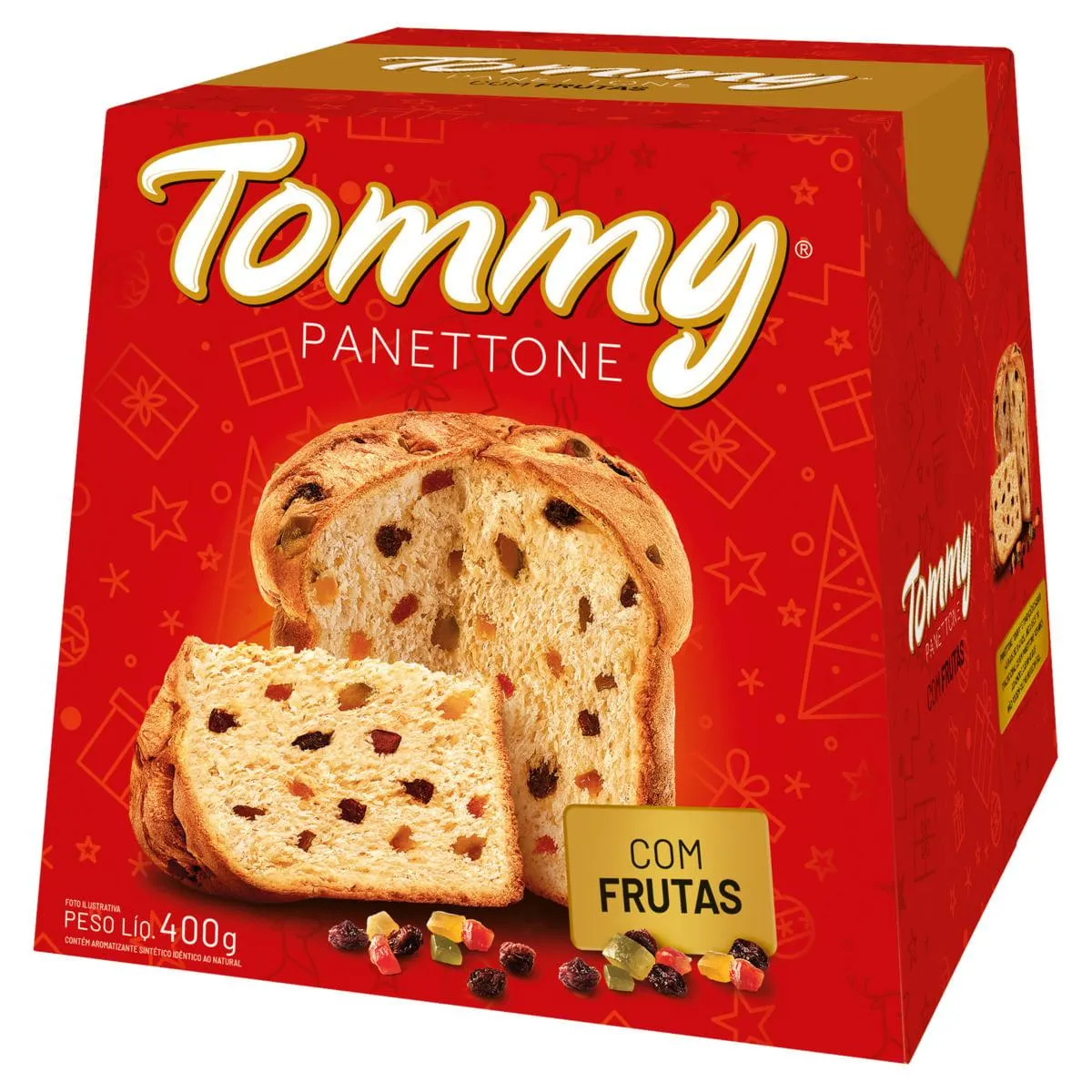 Panettone Tommy Frutas Cristalizadas 400g