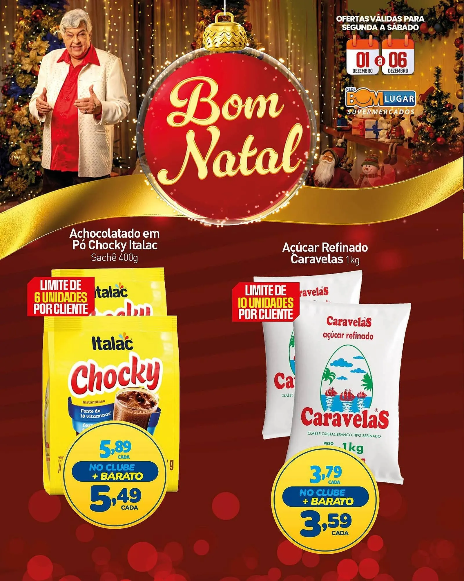 Encarte de Folheto Rede Bom Lugar 1 de dezembro até 6 de dezembro 2025 - Pagina 1