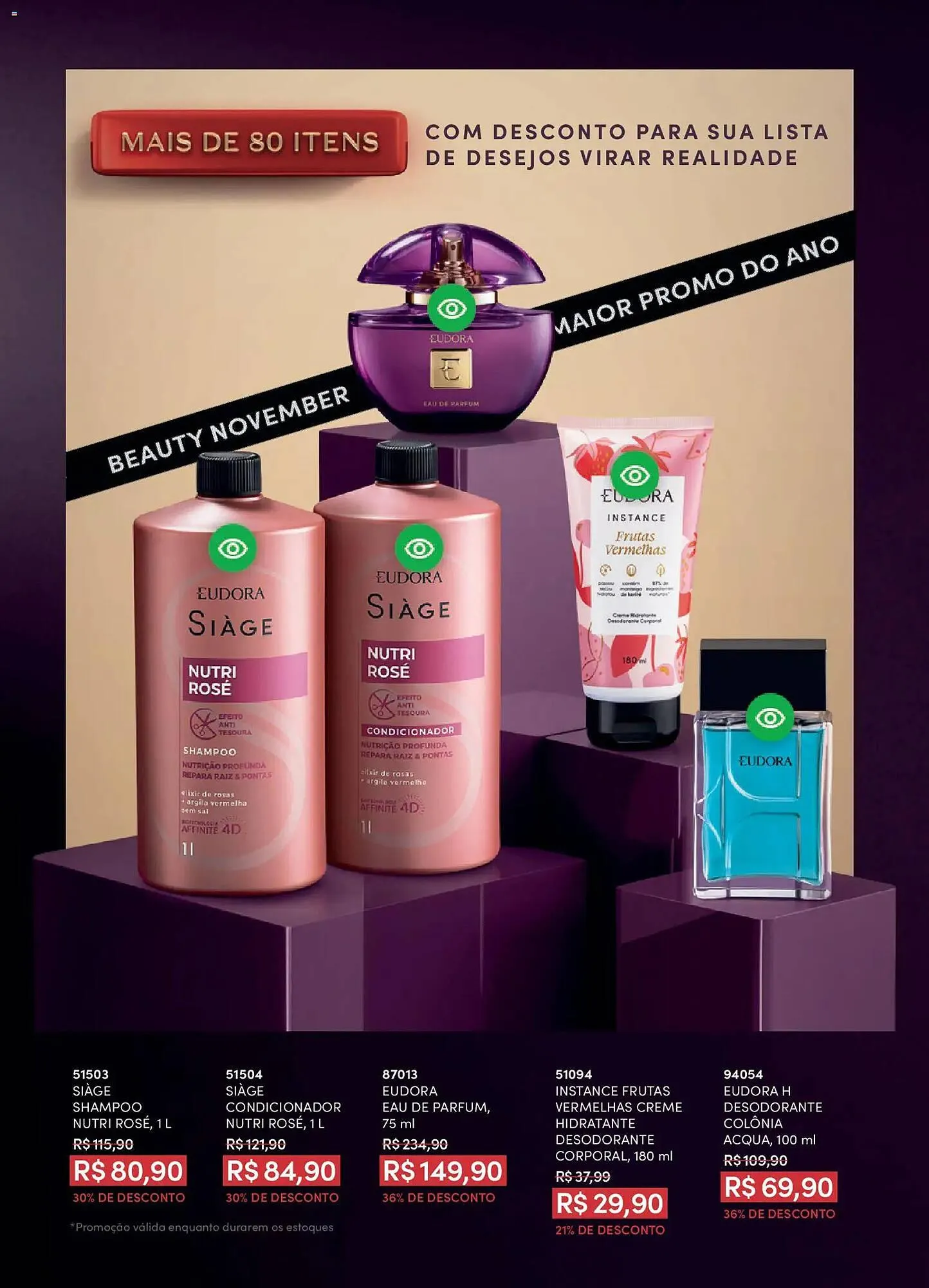 Encarte de Catálogo Eudora 29 de outubro até 27 de novembro 2025 - Pagina 119