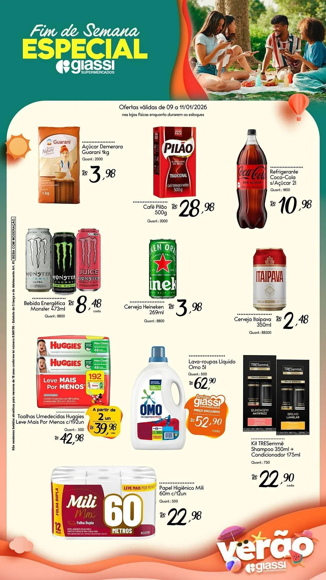 Encarte de Encarte Giassi Supermercados 9 de janeiro até 11 de janeiro 2026 - Pagina 2