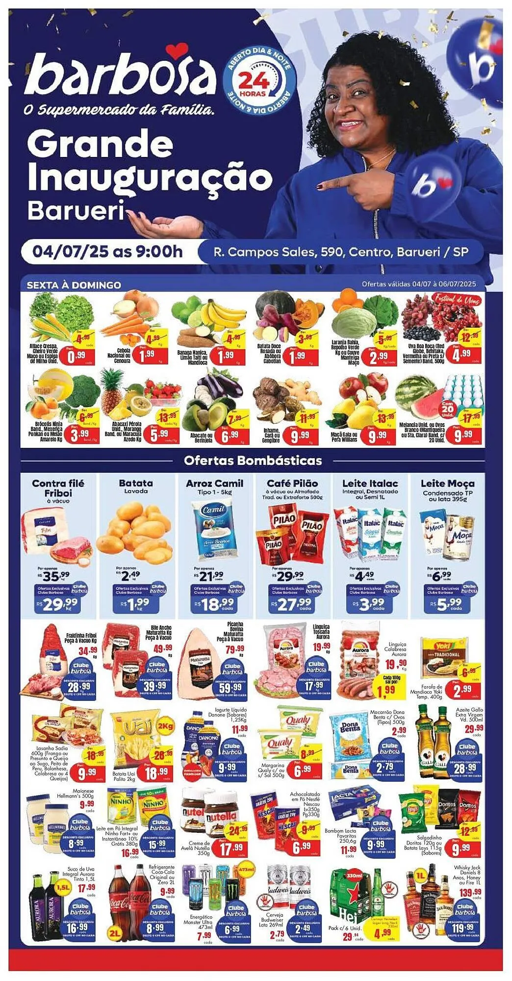 Encarte de Catálogo Barbosa Supermercados 4 de julho até 8 de julho 2025 - Pagina 1