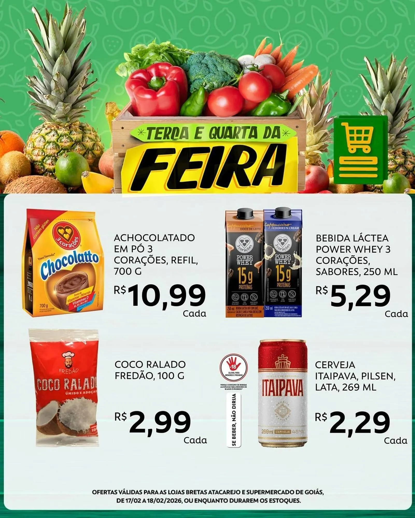 Encarte de Catálogo Supermercados Bretas 17 de fevereiro até 18 de fevereiro 2026 - Pagina 5