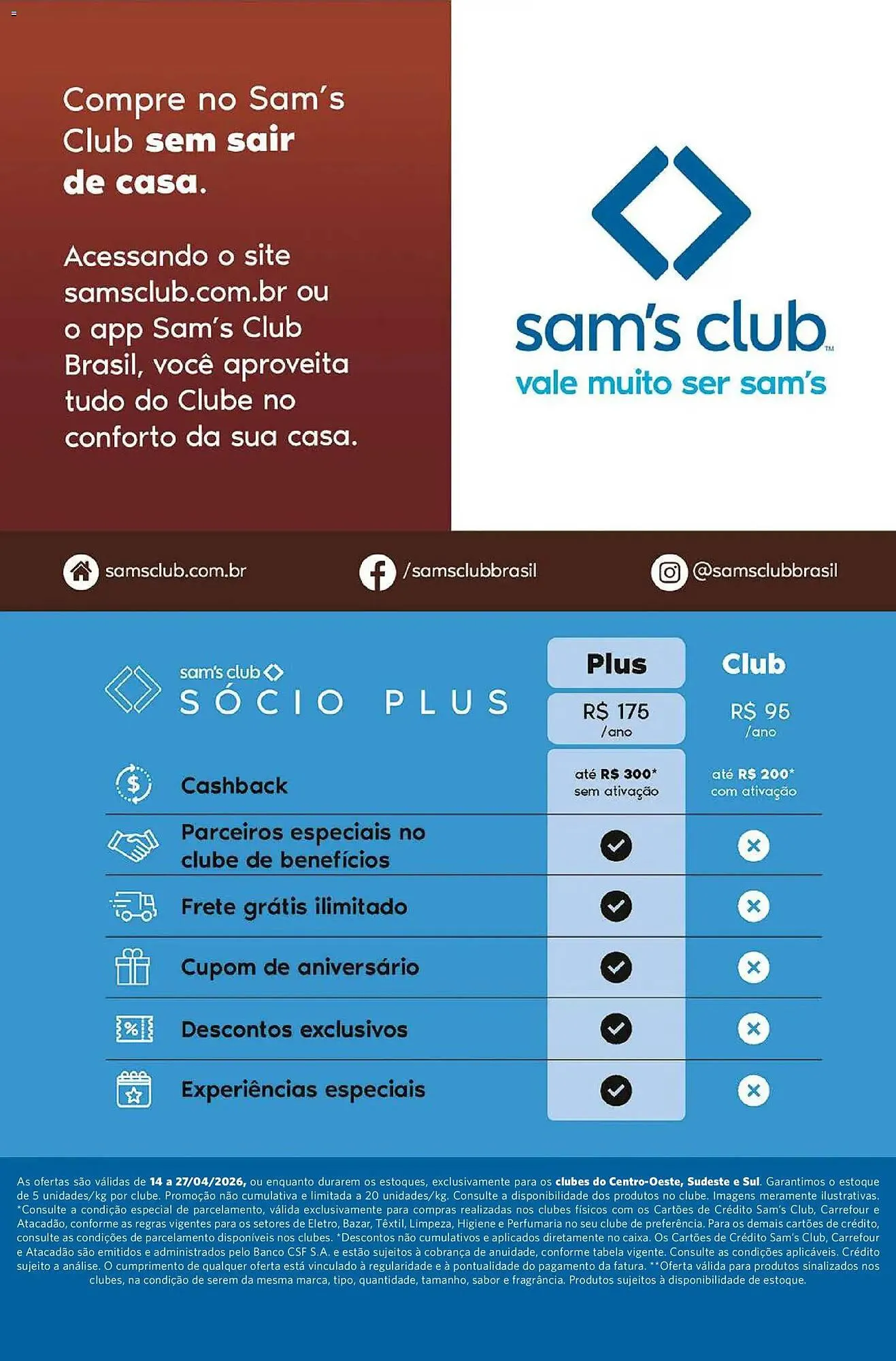 Encarte de Folheto Sam's Club 14 de abril até 27 de abril 2026 - Pagina 4