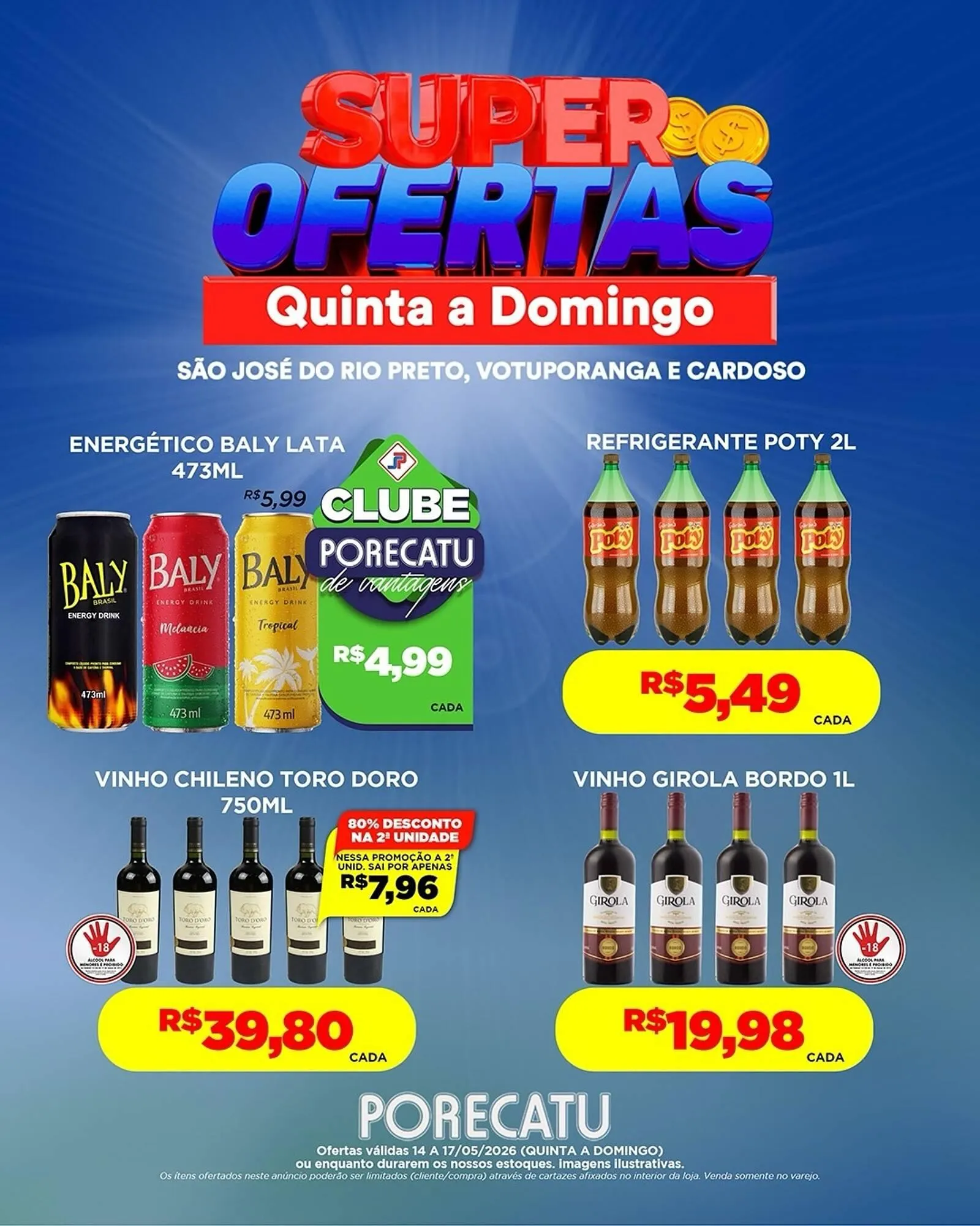 Encarte de Catálogo Supermercado Porecatu 14 de maio até 17 de maio 2026 - Pagina 16