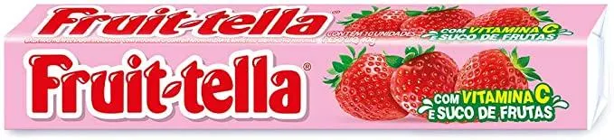 Bala Fruittella Morango Mastigável 40g