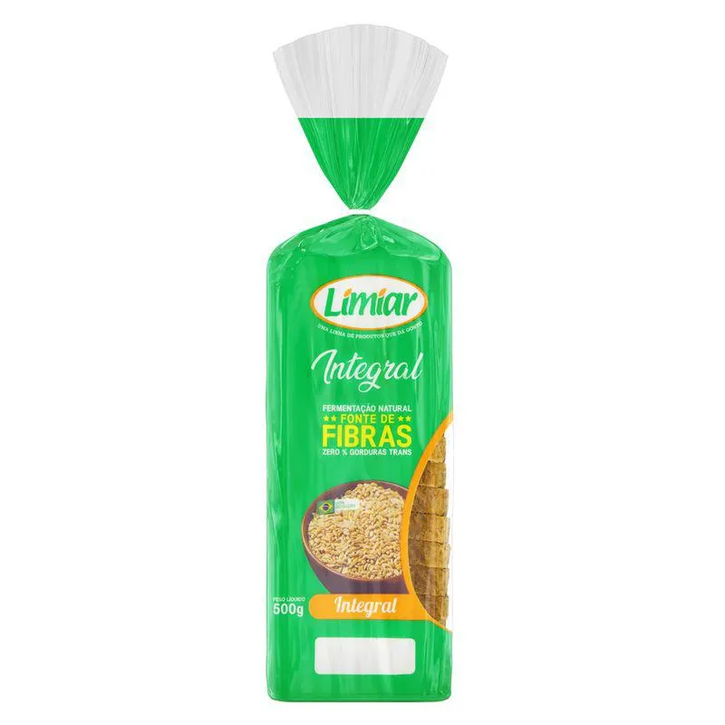 Pão de Forma Limiar Integral 500g