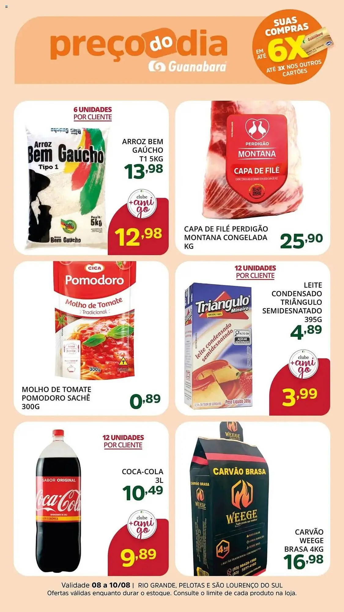 Encarte de Catálogo Supermercados Guanabara 8 de agosto até 10 de agosto 2025 - Pagina 1