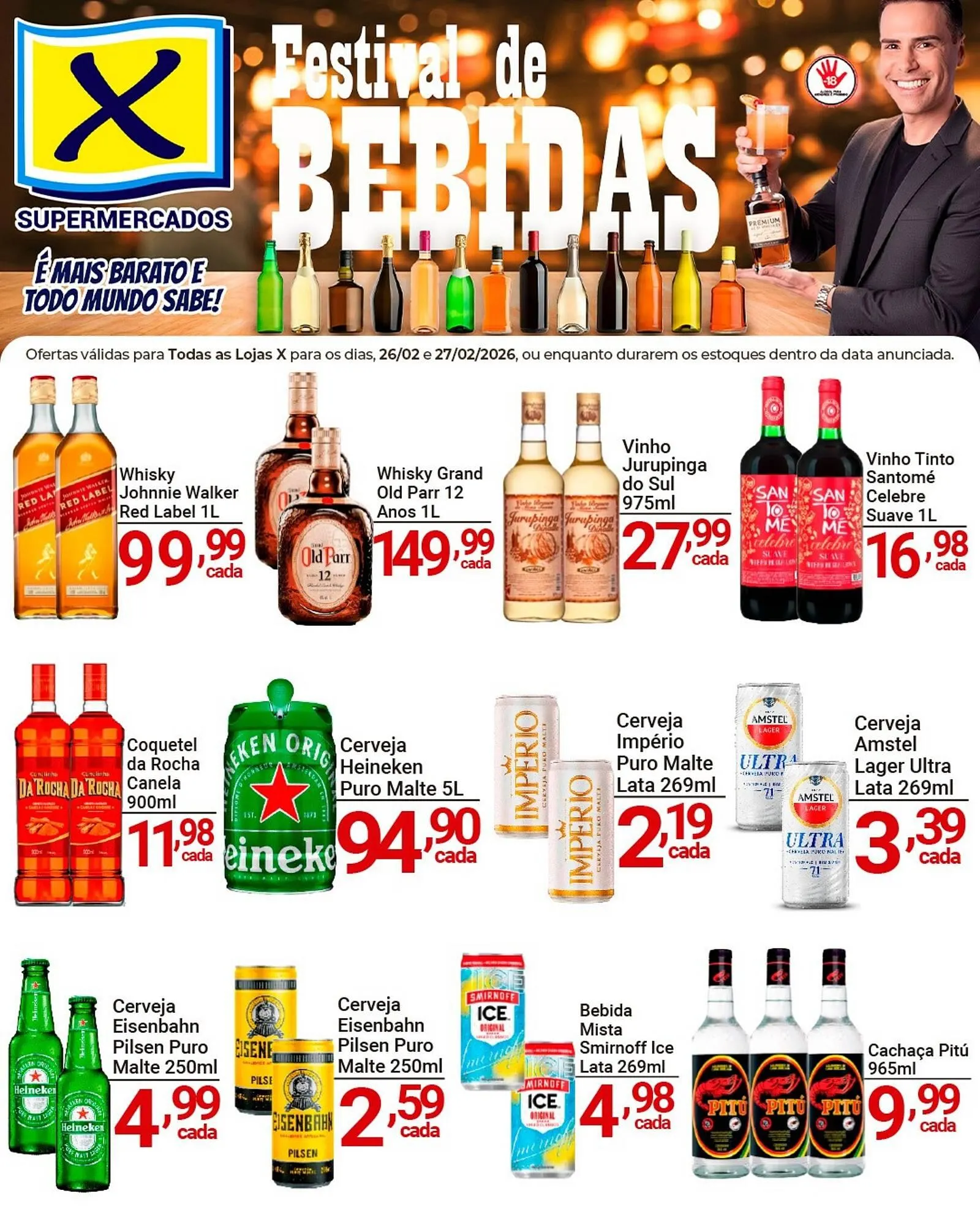 Encarte de Folheto X Supermercados 26 de fevereiro até 27 de fevereiro 2026 - Pagina 2