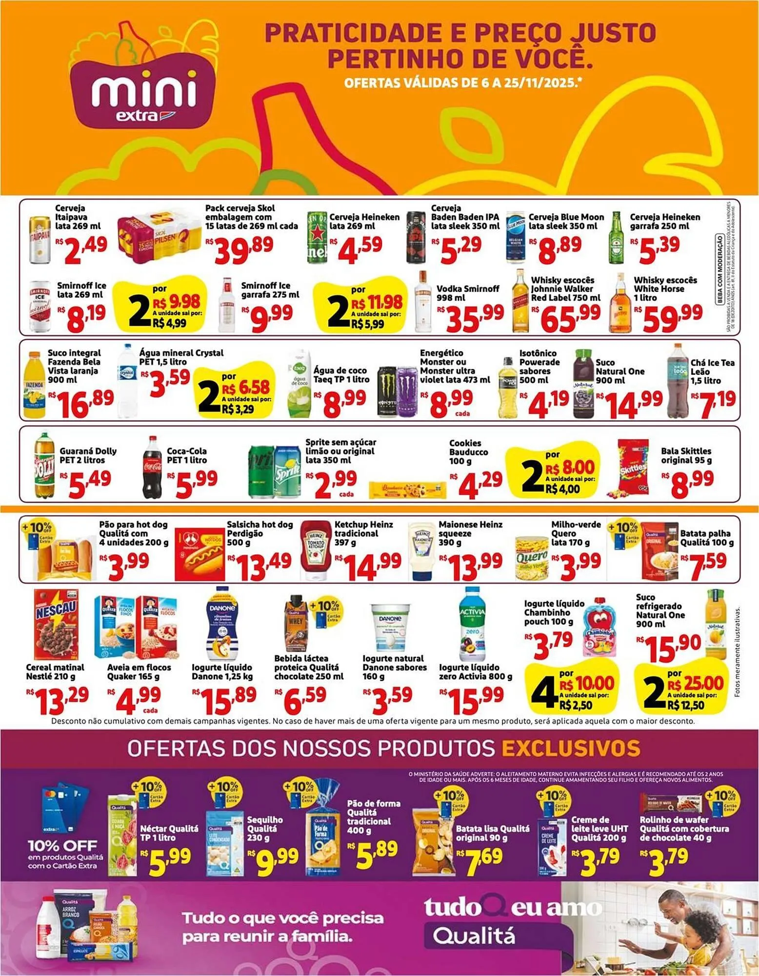 Encarte de Folheto Mini Extra 6 de novembro até 25 de novembro 2025 - Pagina 1