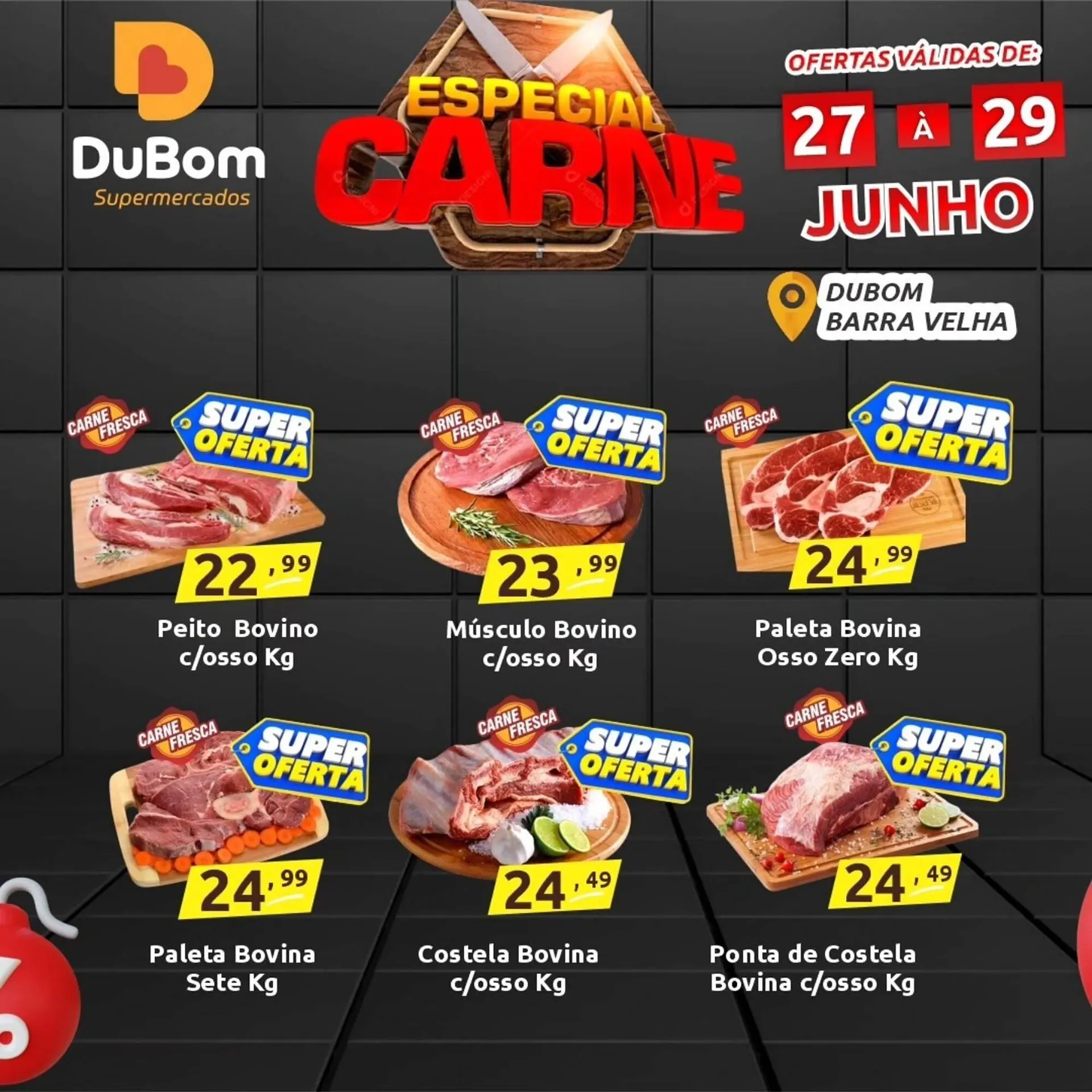 Encarte de Catálogo Dubom Supermercados 27 de junho até 29 de junho 2025 - Pagina 1