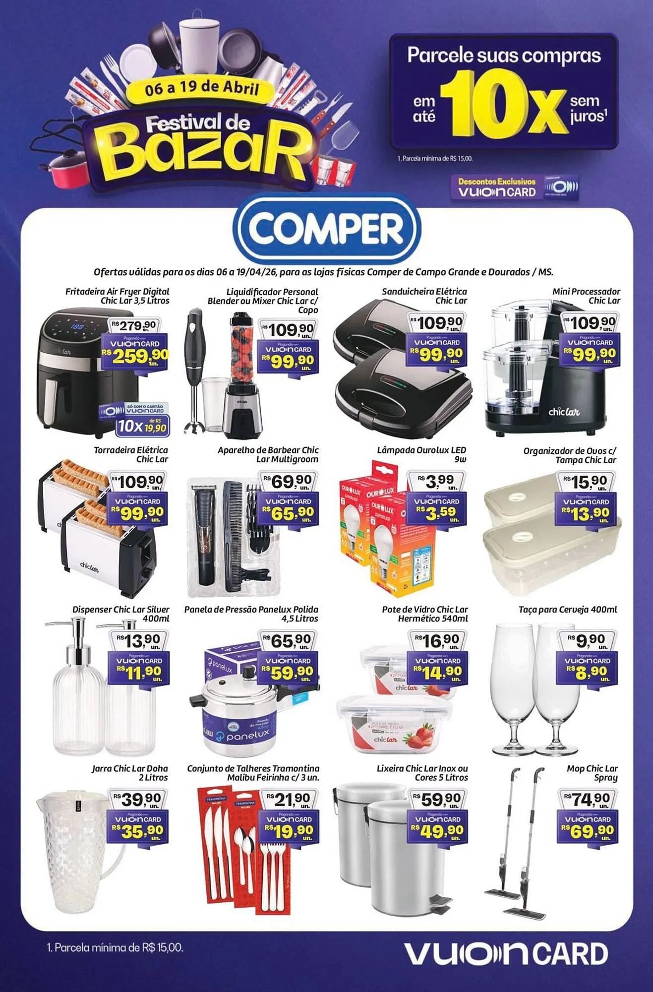 Encarte de Folheto Comper 6 de abril até 19 de abril 2026 - Pagina 1