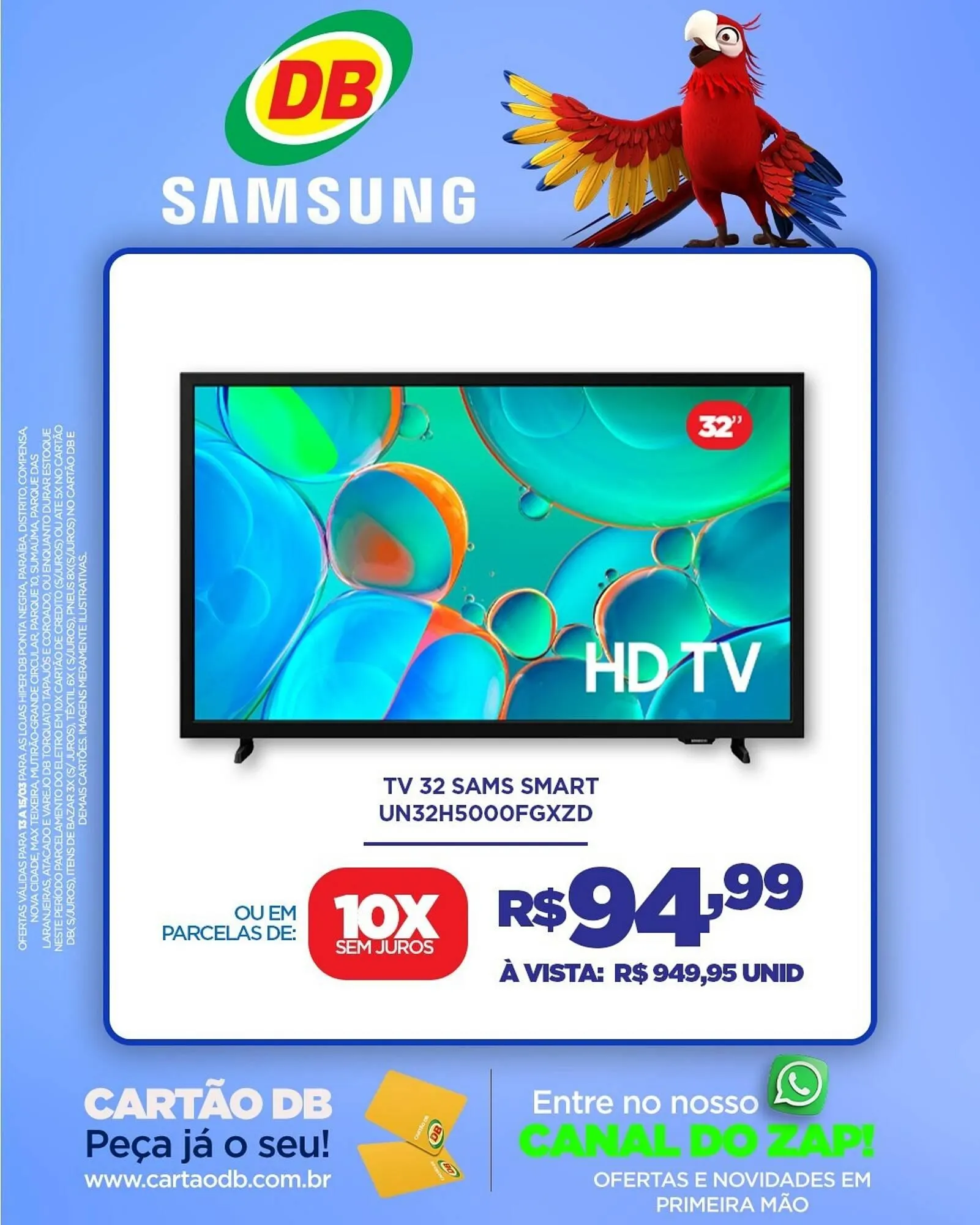 Encarte de Catálogo DB Supermercados 13 de março até 15 de março 2026 - Pagina 1