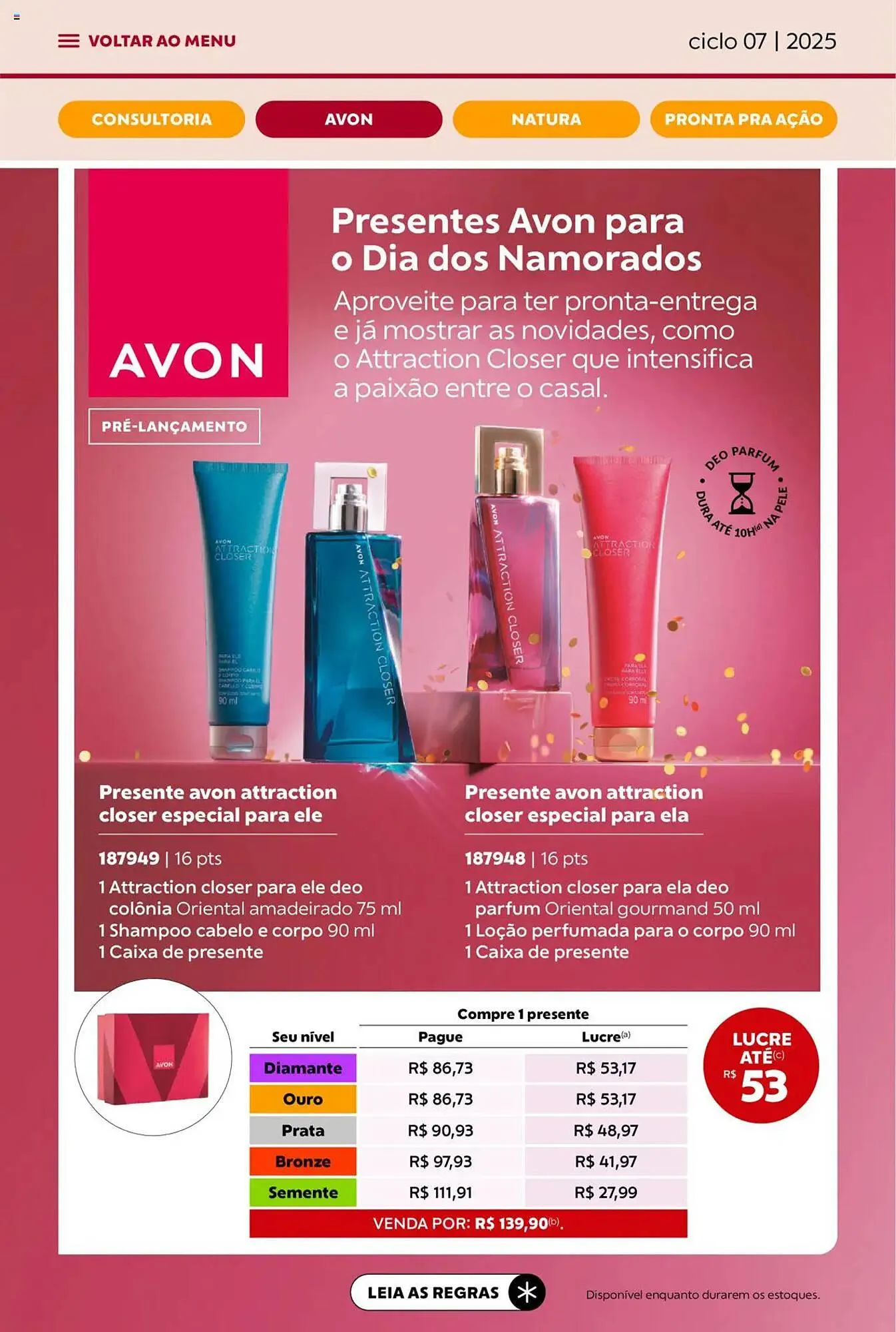 Encarte de Catálogo Avon 3 de abril até 1 de maio 2025 - Pagina 8