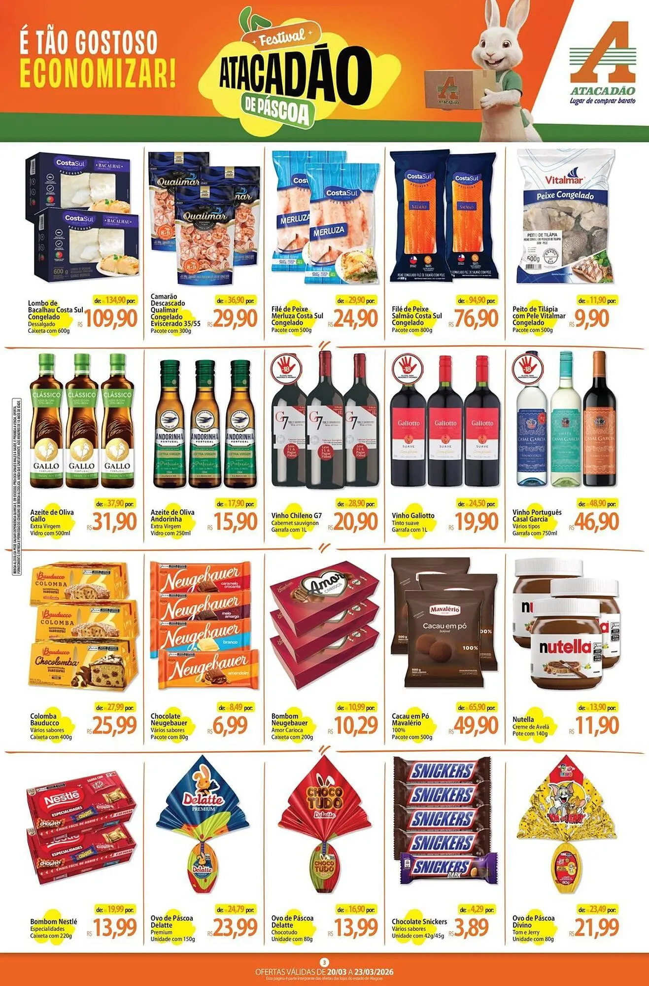Encarte de Folheto Atacadão 20 de março até 23 de março 2026 - Pagina 3