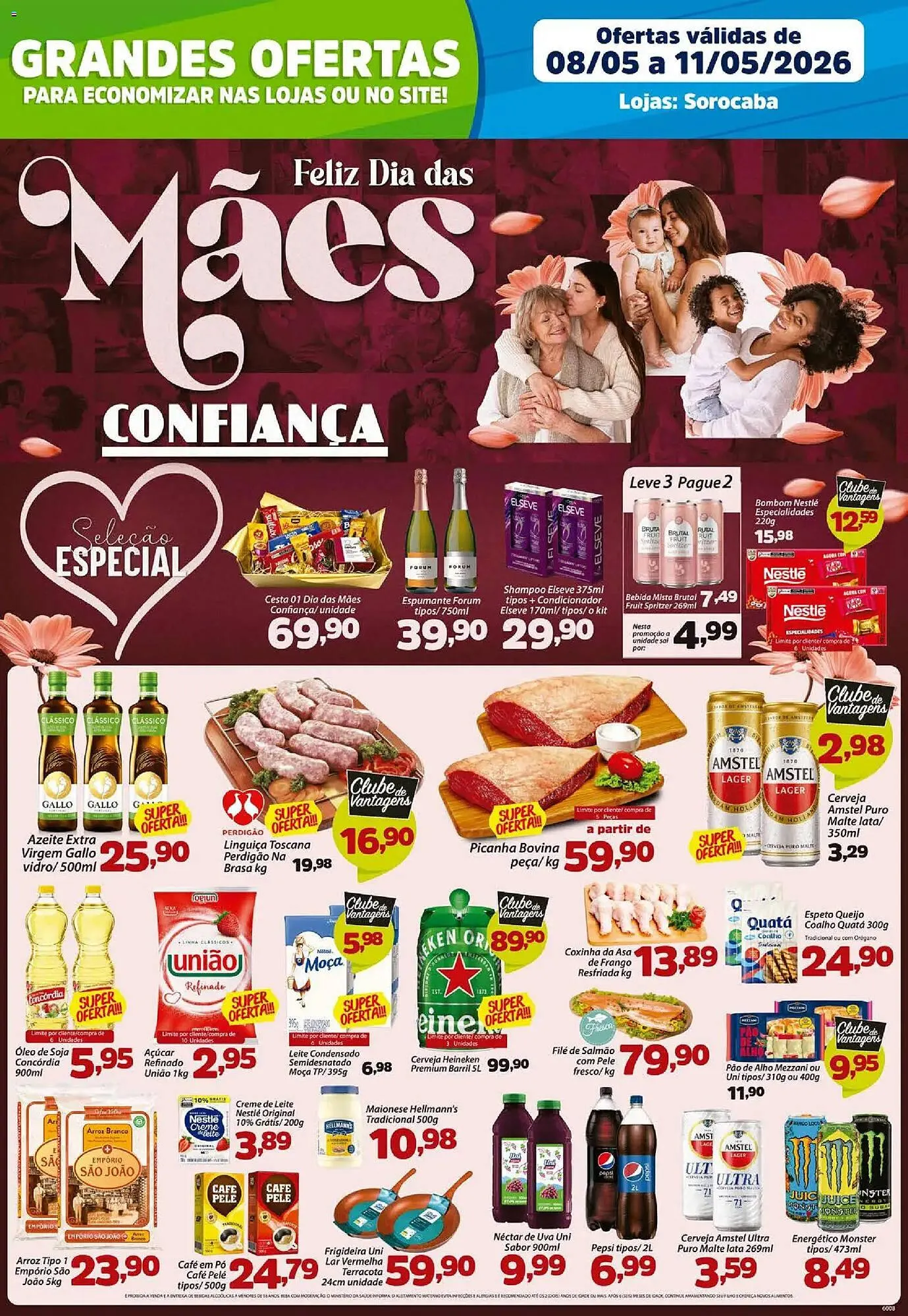 Encarte de Catálogo Confiança Supermercados 8 de maio até 11 de maio 2026 - Pagina 1