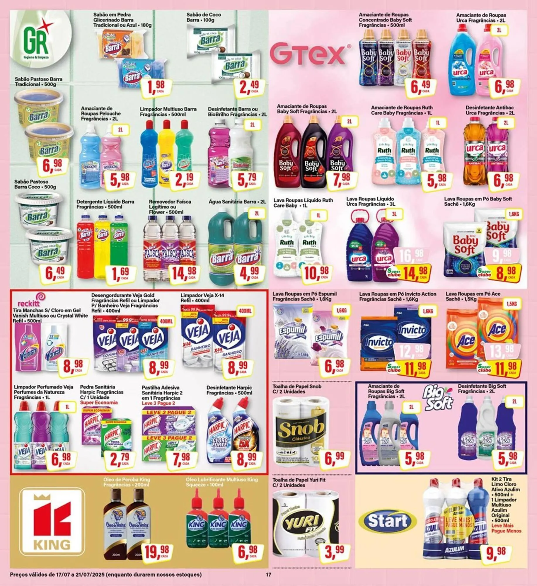 Encarte de Catálogo Rede Supermarket 17 de julho até 21 de julho 2025 - Pagina 17