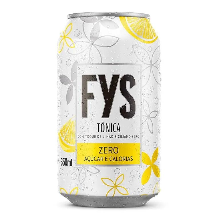 Água Tônica Fys Zero Açúcar e Calorias Lata 350ml