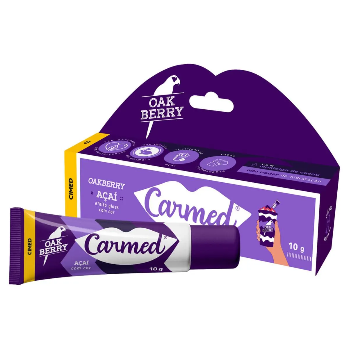 Hidratante labial Carmed 10g OakBerry Açaí 10g