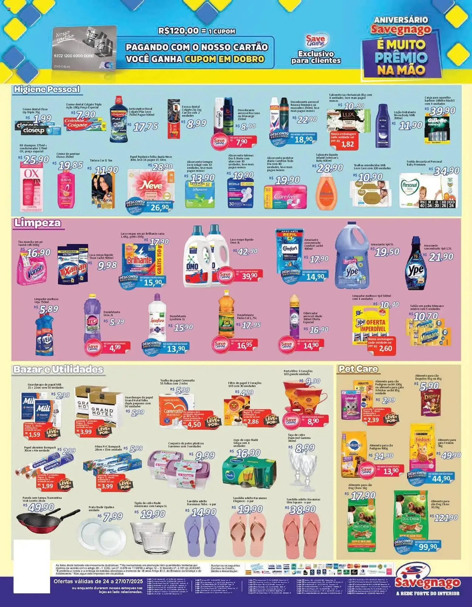 Encarte de Catálogo Supermercados Savegnago 24 de julho até 28 de julho 2025 - Pagina 4
