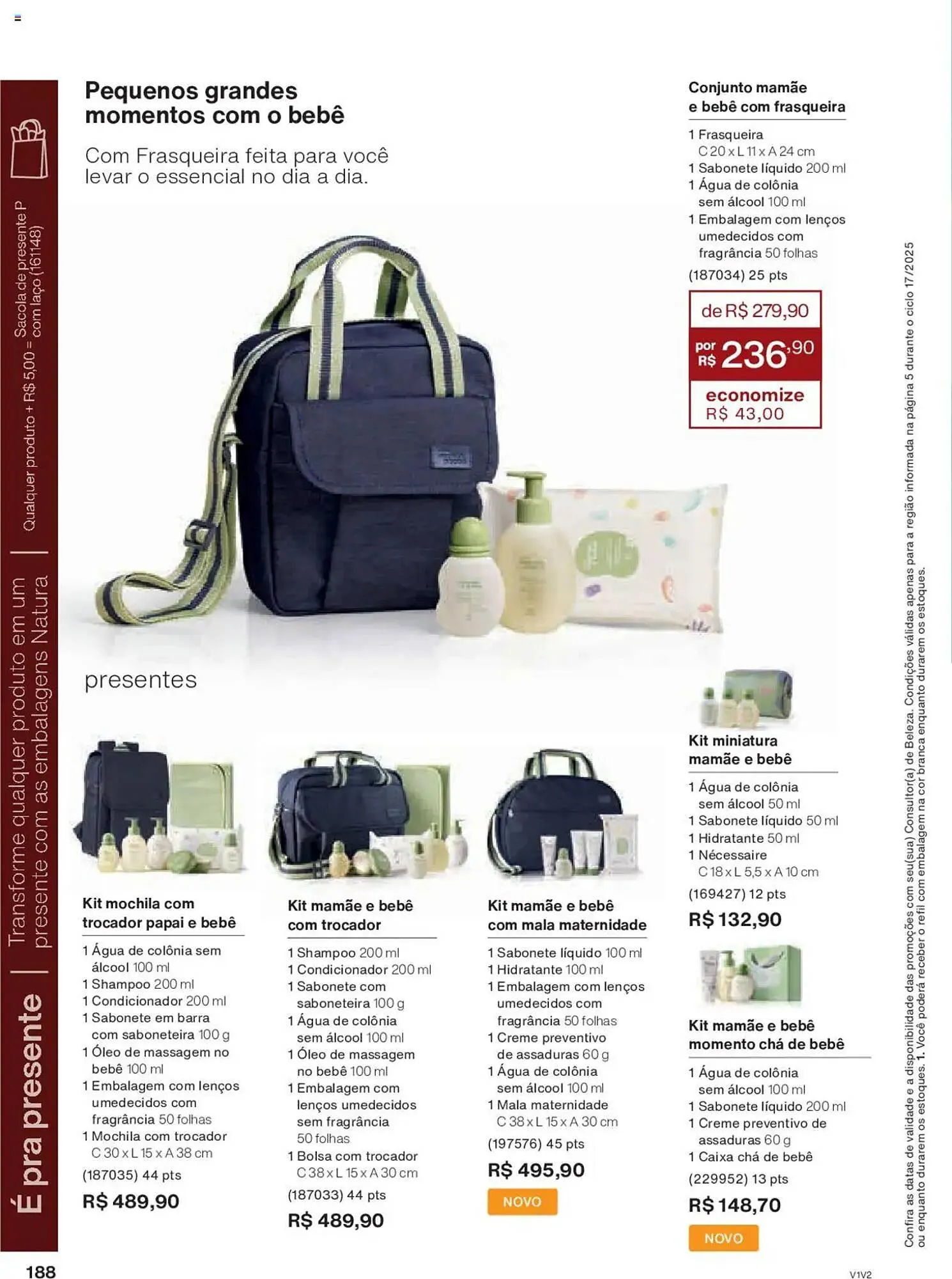 Encarte de Catálogo Natura 14 de outubro até 4 de novembro 2025 - Pagina 188