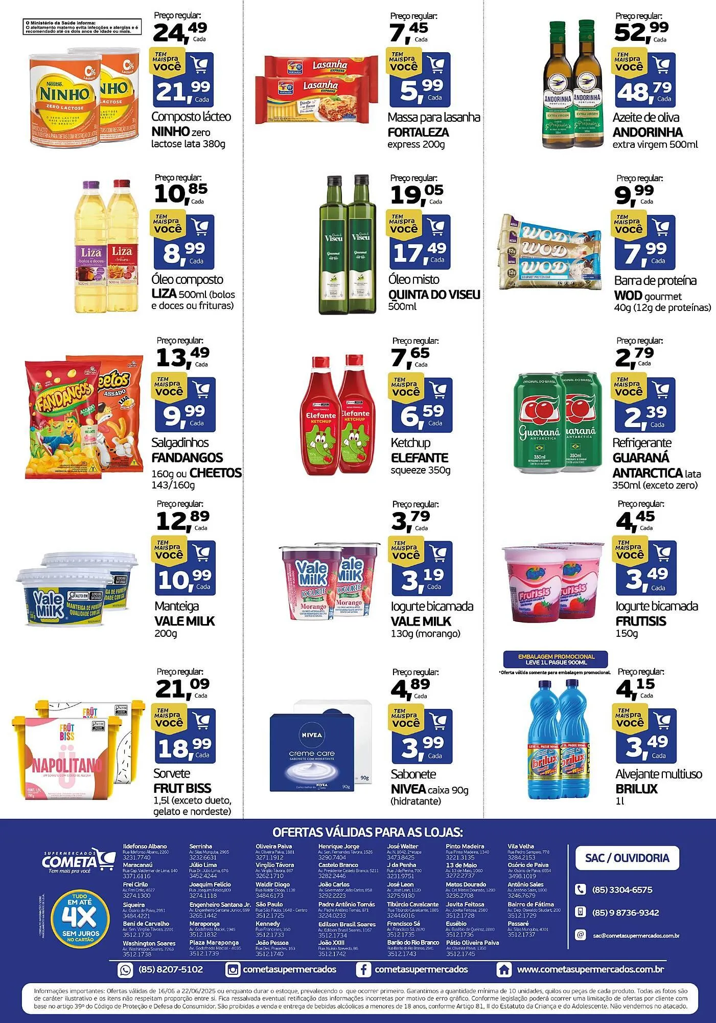Encarte de Catálogo Cometa Supermercados 16 de junho até 22 de junho 2025 - Pagina 2