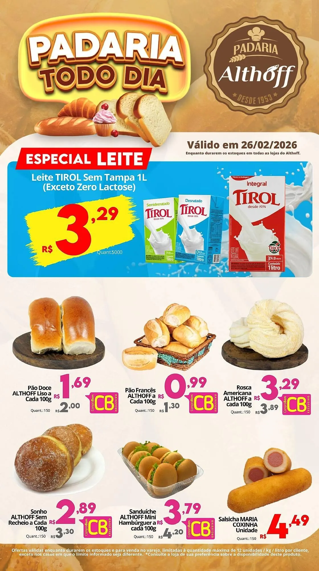 Encarte de Encarte Althoff Supermercados 23 de fevereiro até 1 de março 2026 - Pagina 1